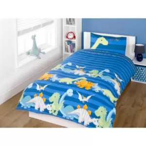 Rapport Home Furnishings Rapport Home Dinosaur Duvet Set Blue Single