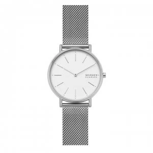 Skagen Signature Silver Mesh Watch - Silver