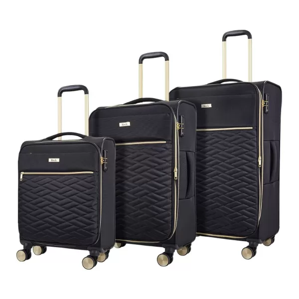 Rock Luggage Sloane ZW87501 Black Suitcase 3Pcs Set