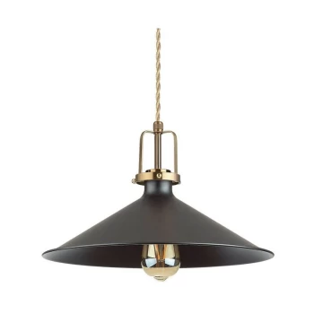 Ideal Lux ERIS-4 - Indoor Dome Ceiling Pendant Lamp 1 Light Black, E27