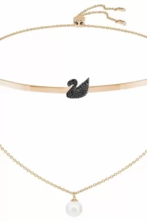 Ladies Swarovski Jewellery Iconic Swan Necklace 5351807