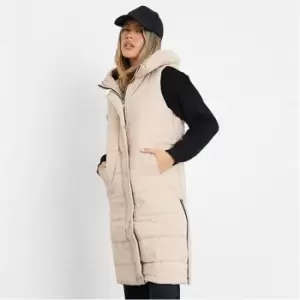 I Saw It First Premium Hooded Padded Gilet - Brown