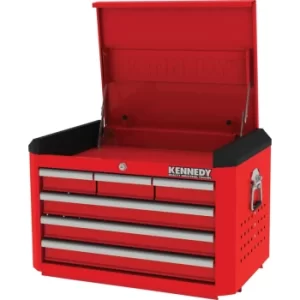 RED-28" 6 Drawer Top Chest