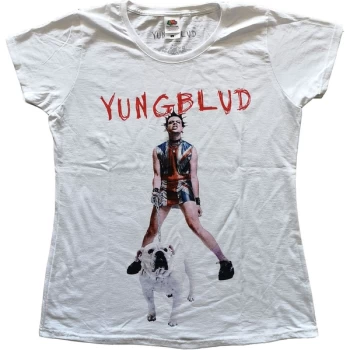 Yungblud - Strawberry Lipstick Womens X-Small T-Shirt - White