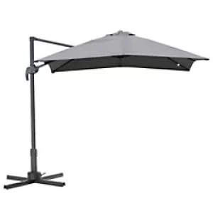 Outsunny Umbrella 84D-051GY Aluminum, Steel, Polyester Grey