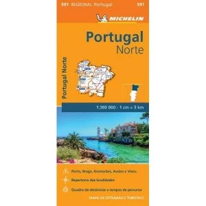 Portugal Norte - Michelin Regional Map 591 Map 2013 Sheet map