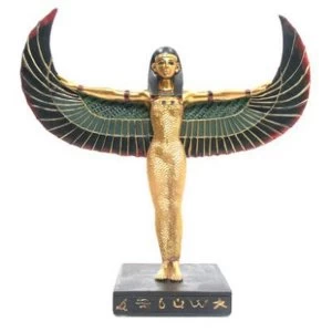 Gold Egyptian Winged Standing Isis Figurine