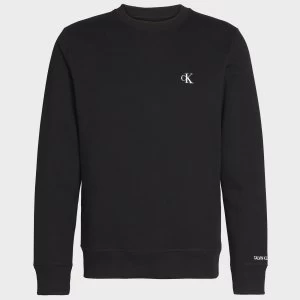 CK Jeans Mens Essential Crewneck Sweatshirt - CK Black - M