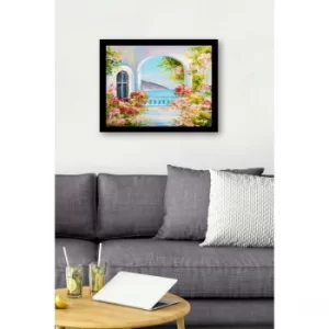 SC0996 Multicolor Decorative Framed MDF Painting