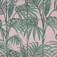 Graham & Brown Julien Macdonald Honolulu Pink Wallpaper Paper