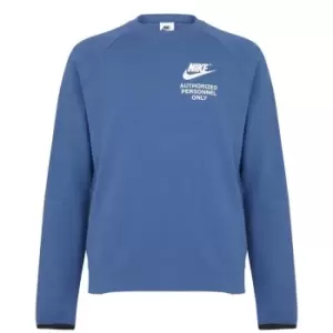 Nike Sportswear Mens Fleece Crew Sweater - Blue