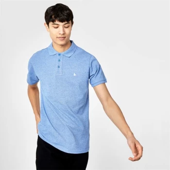 Jack Wills Langold Jaspe Pique Polo - Blue