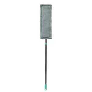 JVL Super-Absorbent Microfibre Extendable Flat Floor Mop Grey/Turquoise