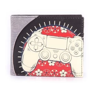 Sony Playstation Biker Controller Male Bi-fold Wallet (Multi-colour)