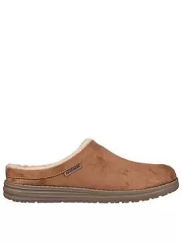 Skechers Melson Harmen Slipper, Tan, Size 9, Men