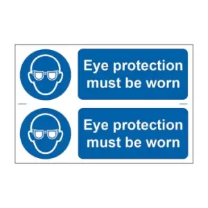 Spectrum Industrial Eye Protection Must Be Worn - PVC (300 x 200mm)