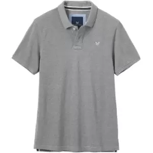 Crew Clothing Mens Classic Pique Polo Shirt Mid Grey marl XL