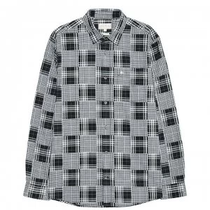 Jack Wills Salcombe Patchwork Check Shirt - Black