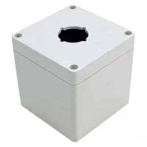 Hammond 1554PB1A 30.5mm Pushbutton Enclosure 90x90x90mm Polycarbon...