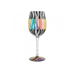 Love Your Stripes Wine Glass