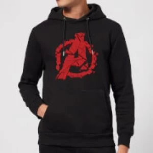 Avengers Endgame Shattered Logo Hoodie - Black