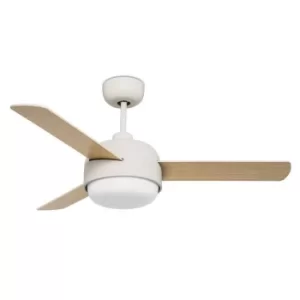 Klar 2 Light Ceiling Fan Old White, E27