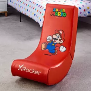 X Rocker Mario Nintendo Video Floor Rocker, red