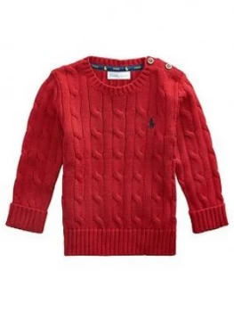 Ralph Lauren Baby Boys Classic Knitted Jumper - Red