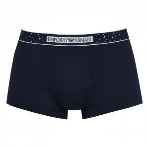 Emporio Armani 2 Pack Christmas Trunks Navy/Silver Size L Men