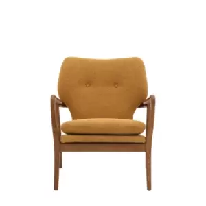 Gallery Interiors Kensal Armchair in Ochre