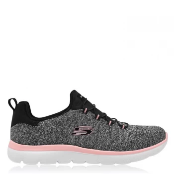 Skechers Summits Trainers Ladies - Black/Coral