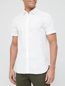 Hugo Boss Magneton Short Sleeve Shirt White Size L Men