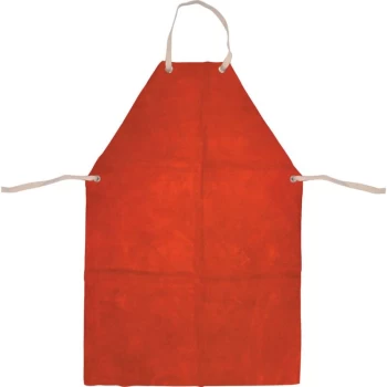 Leather Welders Apron - Ties - Red - 24'X36' - Kennedy