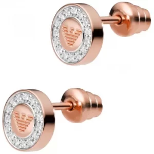 Emporio Armani Heritage EG3054221 Rose Gold Plated Stud Earrings