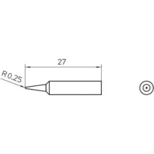 Weller XNT 1 Soldering tip Round Tip size 0.5mm Content