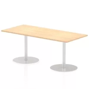 Italia Poseur Table Rectangle 1800800 Top 725 High Maple