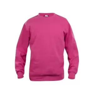 Clique Unisex Adult Basic Round Neck Sweatshirt (3XL) (Bright Cerise)