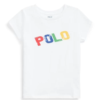 Polo Ralph Lauren Polo Ralph Lauren Bold Logo T-Shirt Junior Girls - White