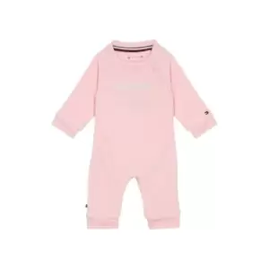 Tommy Hilfiger Baby Curved Monotype Coverall - Pink