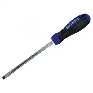 Faithfull FAISDF125 Soft Grip Screwdriver Flared Slotted Tip 6.5 x...