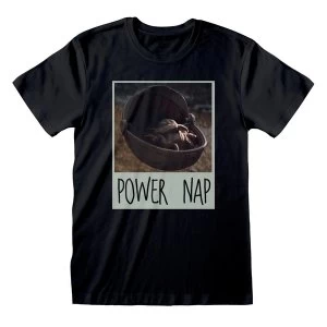 The Mandalorian - Power Nap Mens Large T-Shirt - Black