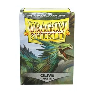 Dragon Shield Olive Matte Card Sleeves - 100 Sleeves