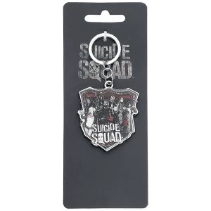 DC Comics Suicide Squad The Squad Printed Shield Keychain