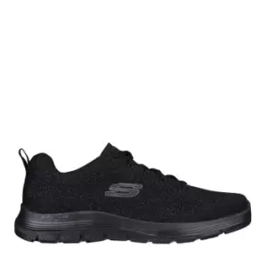 Skechers Knit Lace-Up Sneaker W Air-Co - Black