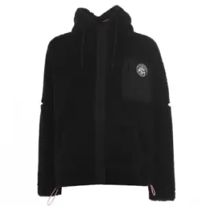 Jack Wills Covent Hooded Fleece Zip Through - Black