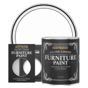 Rust-Oleum Gloss Furniture & Trim Paint - CHALK White - 750ml