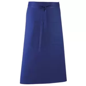 Premier Unisex 'colours' Bar Apron / Workwear (long Continental Style) (pack Of 2) (one Size, Royal)