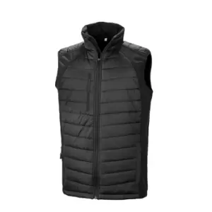 Result Mens Black Compass Padded Soft Shell Gilet (XXL) (Black)