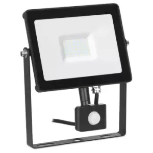 Enlite Quazar30W Adjustable IP65 Driverless LED Floodlight with PIR Sensor 4000K White - EN-FLH30PW/40