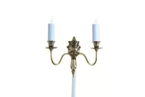 Goodwood Polished Brass Candle Wall Lamp